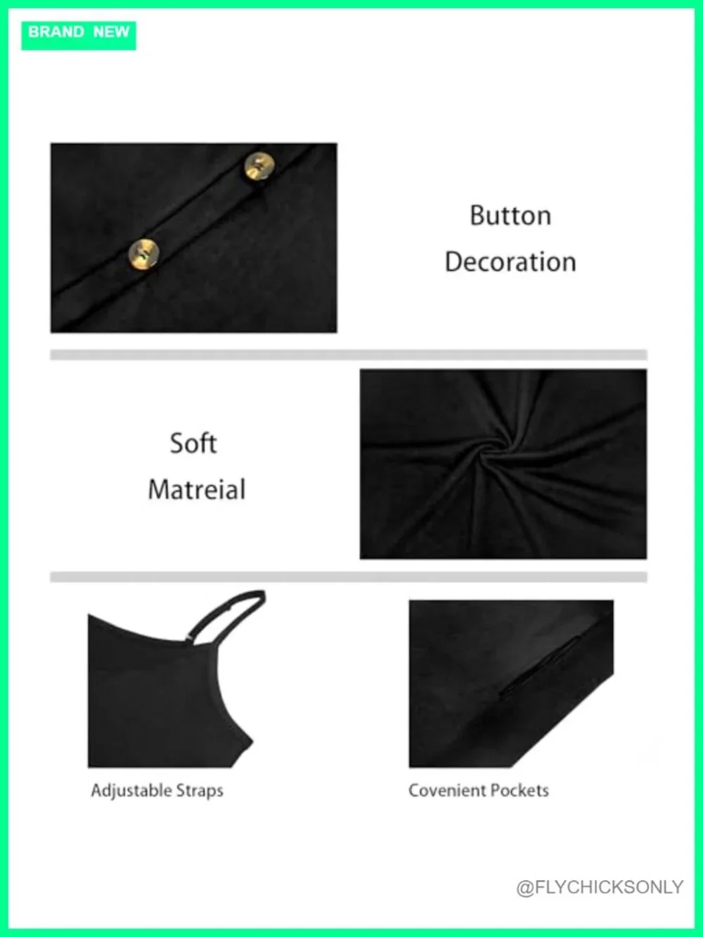 Women's Spaghetti Strap Sundress Beach Cover Up Cotton Swing Dress with Pockets
